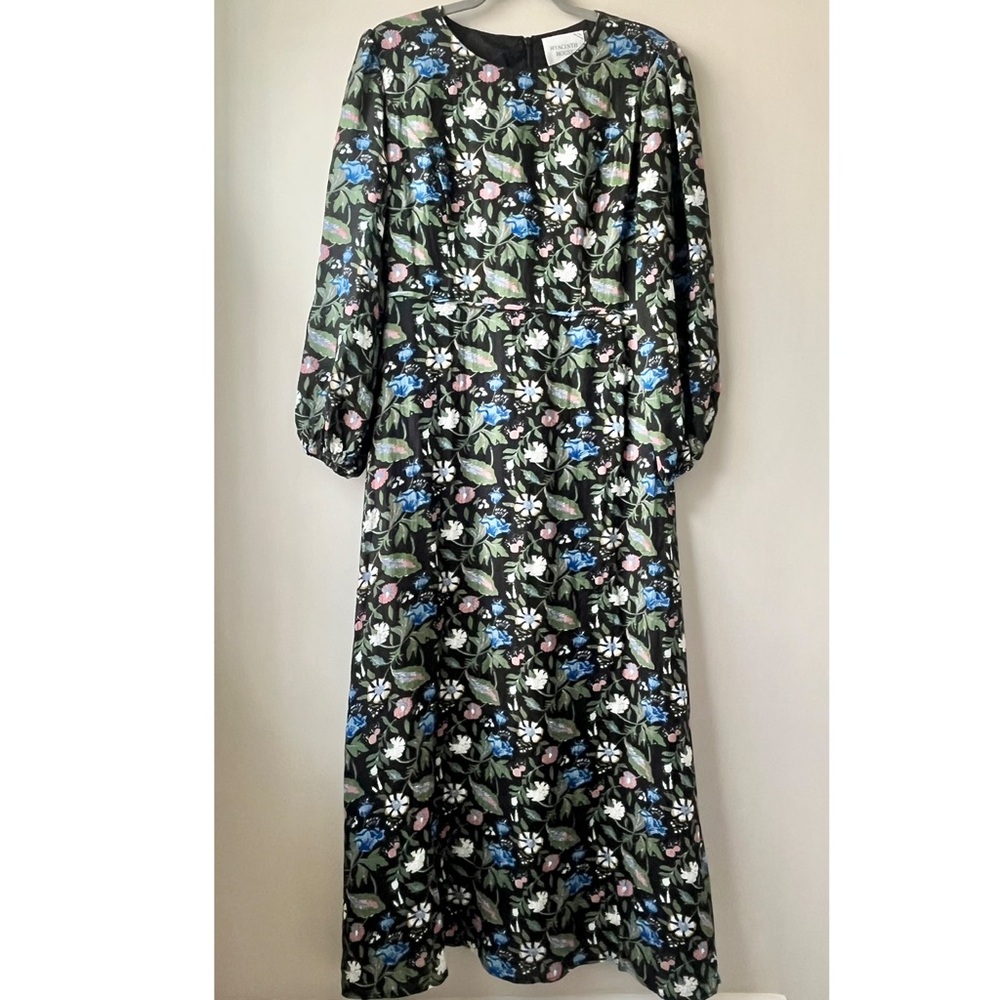 Tuckernuck Hyacinth House Black Multi Long Sleeve Dress - Picture 3 of 8
